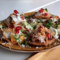 Papdi chat at Delhi Darbar in Tenerife