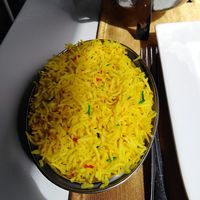 pilau rice at Delhi Darbar in Tenerife