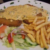 Vegetable (vegan) schnitzel at Veggie House in Bremen