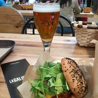 Great veggie burger not from frozen patty! at The Veggie Carmen in Santiago De Compostela