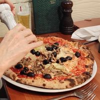 Vegetariana pizza at Torna a Surriento in Bangor