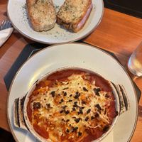 Vegan gnocchi, garlic bread   at Torna a Surriento in Bangor