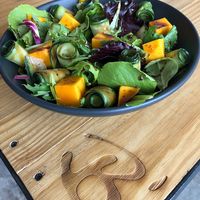 Mix greens, cucumber and mango salad!  at Bicuni' in Queretaro