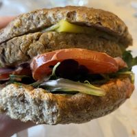 Chick pea burger   at Lulu's Empowering Goods in Lindenhurst