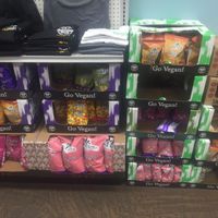 Vegan Rob’s and Beanfields snacks at Lulu's Empowering Goods in Lindenhurst