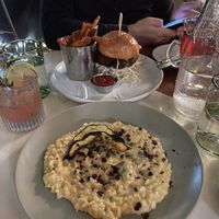 Risotto & black bean burger  at Naive in Louisville