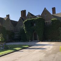 Entrance to the main building & restaurant  at Mallory Court in Leamington Spa