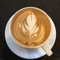 Flat white  at Cafe Mylor in Falmouth