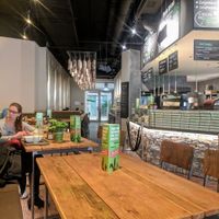 Nice relaxed atmosphere and good decor at Little Green Rabbit - Checkpoint Charlie in Berlin