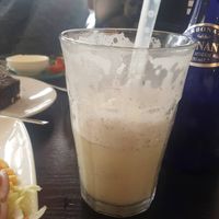 Soy milk vanilla frappe at Murray's in Barmouth