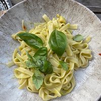 Avocado pasta   at Green Hippo in Helsinki