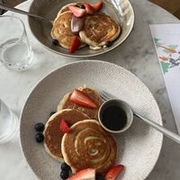 Vegan pancakes and gluten free pancakes  at Green Hippo in Helsinki