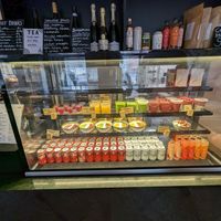 Food display at Green Hippo in Helsinki