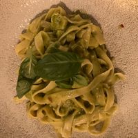 Avocado pasta, minus parmesan at Green Hippo in Helsinki