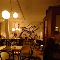 Inside the café at Green Hippo in Helsinki