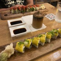 Chao and Vegan Tuna rolls  at Tomo Sushi & Ramen in Philadelphia