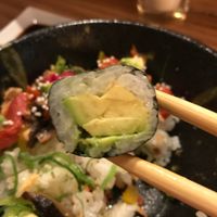 Vegan avocado roll (6 rolls per plate) at Tomo Sushi & Ramen in Philadelphia