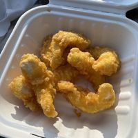 Vegan battered calamari  at Sutton and Sons in London