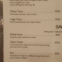 Taco option at Melody in Los Angeles
