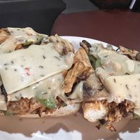 Tried this new happy hippie sandwich. It’s a take on a Philly but using Abbott P protein vegan chicken no seed oils no BS. & a jalapeño vegan cheese from follow your heart.  at Melody in Los Angeles