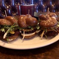 Vegan sliders  at Melody in Los Angeles