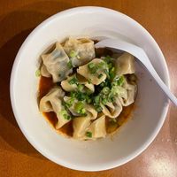 spicy vegan wontons   at Dumplings N More in San Diego