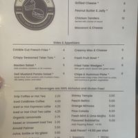 Menu  at The Happy Bakery in Ofallon