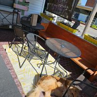 Sit out side on the porch. at The Happy Bakery in Ofallon