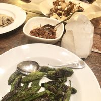 Chili peppers, jackfruit, nachos w vegan cheese, broccolini, asparagus and more at The Bel Air Treehouse in Los Angeles