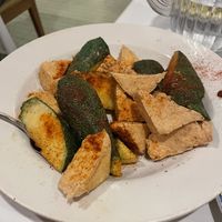 Salt and pepper tofu w zucchini   at Fang Restaurant in San Francisco