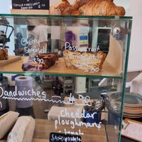 Cake counter at Gaard Coffee Hide in Sheffield