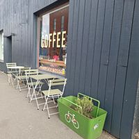 Smart exterior at Gaard Coffee Hide in Sheffield