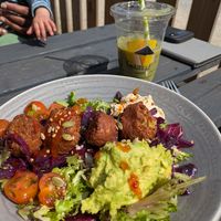 Falafel plate at Gaard Coffee Hide in Sheffield