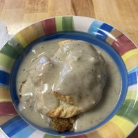 Biscuits gravy w house made sausage   at Culture Coffee & Tea Bar in Virginia Beach