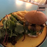 Vegan burger   at Privé - Asian Civilisation Museum  in Central Singapore