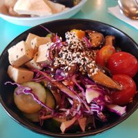 Asian Poke Brown Rice Bowl at Privé - Asian Civilisation Museum  in Central Singapore