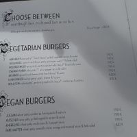 Menu: burger selection at Hans im Glück in Leipzig