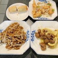 Pardon the poor presentation. We ate some before we remembered to take a photo    at Buddha's Vegan Restaurant in Toronto