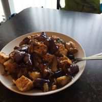 Tofu and Black Bean Sauce  at Buddha's Vegan Restaurant in Toronto