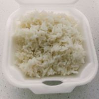 White rice at Buddha's Vegan Restaurant in Toronto