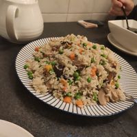 Mushroom rice at Buddha's Vegan Restaurant in Toronto