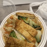 Imitation duck chow mein - no flavour  at Buddha's Vegan Restaurant in Toronto