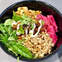 Delicious tempeh katsu! at Taku-Taku in Stockholm