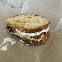 Vegan breakfast sandwich  at LB Kitchen in Portland