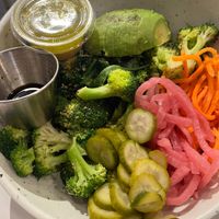 Green on grain bowl at LB Kitchen in Portland