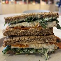 Vegan breakfast sandwich   at LB Kitchen in Portland