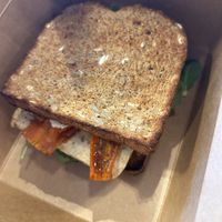 Vegan breakfast sandwich  at LB Kitchen in Portland