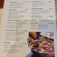 Menu at Kashmir in Leinfelden-echterdingen