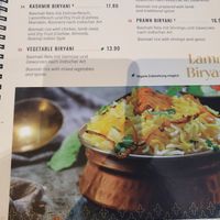 Menu at Kashmir in Leinfelden-echterdingen