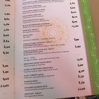 Massive vegan menu  at Asian Wok in Kos